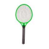 Electric Fly Swatter Racket Professional Triple Layer Large Mesh Safety Mosquito Bat for Home Camping Outdoor Green