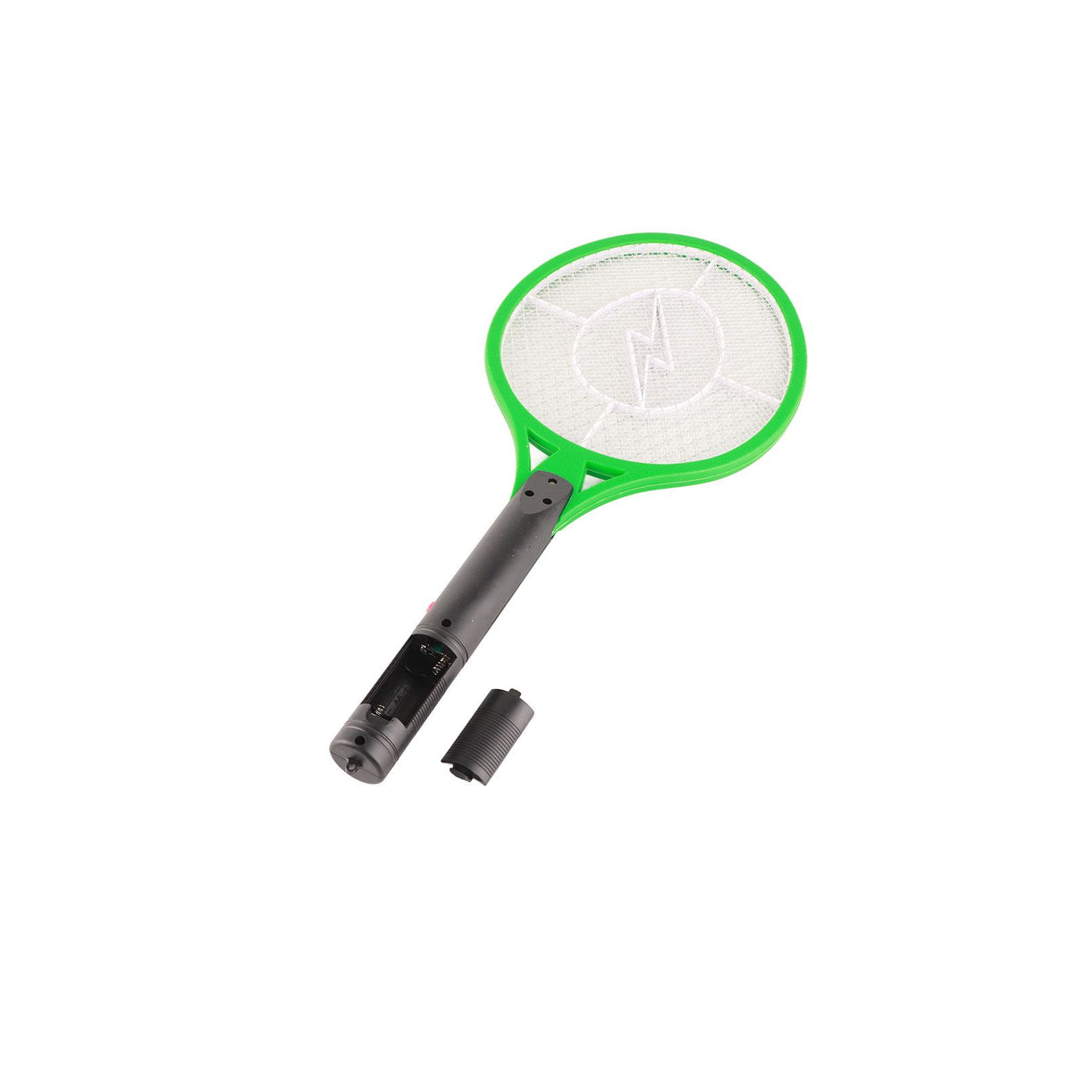 Electric Fly Swatter Racket Professional Triple Layer Large Mesh Safety Mosquito Bat for Home Camping Outdoor Green