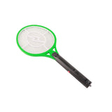 Electric Fly Swatter Racket Professional Triple Layer Large Mesh Safety Mosquito Bat for Home Camping Outdoor Green - Rear View
