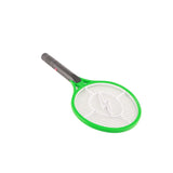 Electric Fly Swatter Racket Professional Triple Layer Large Mesh Safety Mosquito Bat for Home Camping Outdoor Green