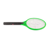 Electric Fly Swatter Racket Professional Triple Layer Large Mesh Safety Mosquito Bat for Home Camping Outdoor Green