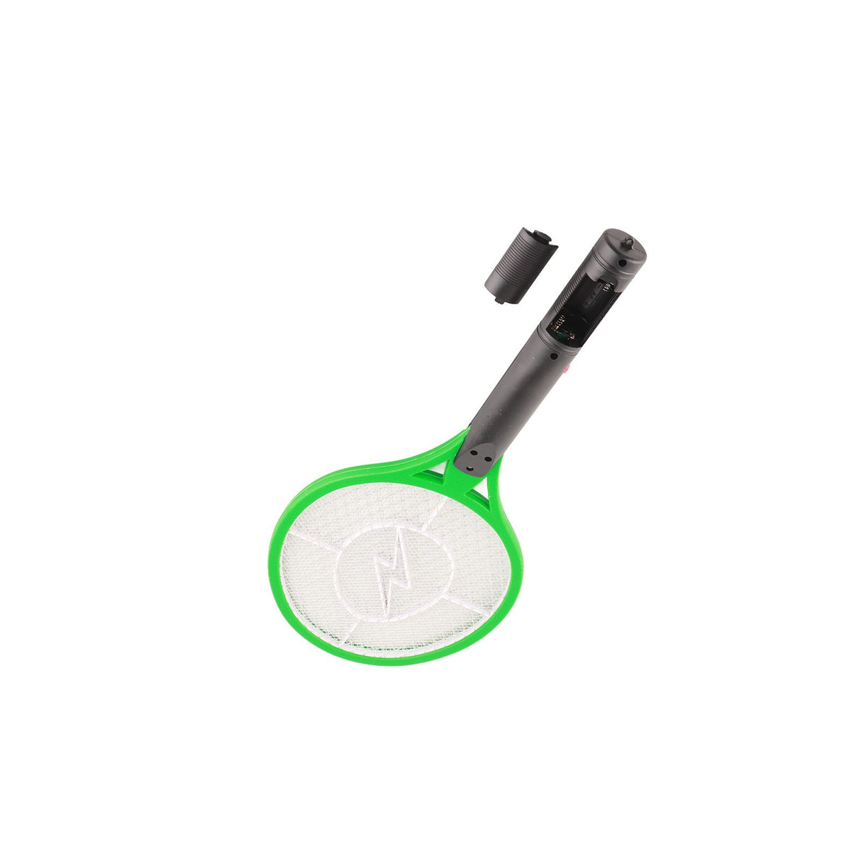 Electric Fly Swatter Racket Professional Triple Layer Large Mesh Safety Mosquito Bat for Home Camping Outdoor Green