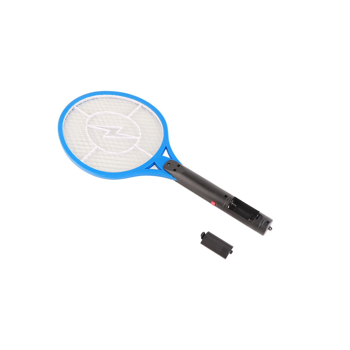 Electric Fly Swatter Racket Professional Triple Layer Large Mesh Safety Mosquito Bat for Home Camping Outdoor Blue
