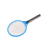 Electric Fly Swatter Racket Professional Triple Layer Large Mesh Safety Mosquito Bat for Home Camping Outdoor Blue - Side View