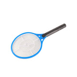 Electric Fly Swatter Racket Professional Triple Layer Large Mesh Safety Mosquito Bat for Home Camping Outdoor Blue - Top-Down View