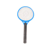 Electric Fly Swatter Racket Professional Triple Layer Large Mesh Safety Mosquito Bat for Home Camping Outdoor Blue
