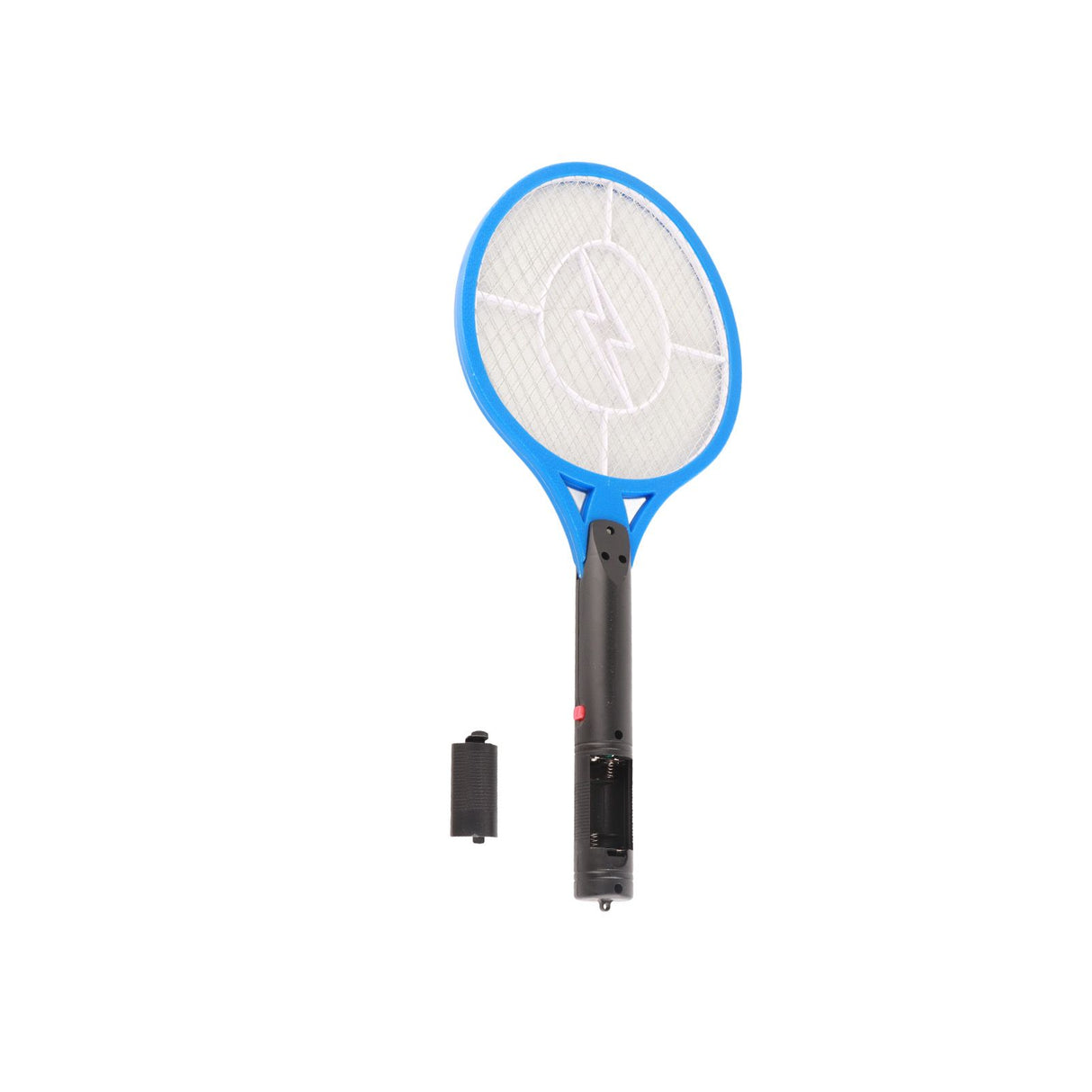 Electric Fly Swatter Racket Professional Triple Layer Large Mesh Safety Mosquito Bat for Home Camping Outdoor Blue
