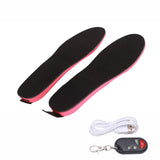 Heated Insoles DIY Cuttable Smart Remote Control USB Rechargeable Electric Heating Insoles for Men Women Outdoor Size 35‑40