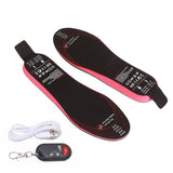Heated Insoles DIY Cuttable Smart Remote Control USB Rechargeable Electric Heating Insoles for Men Women Outdoor Size 35‑40
