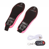 Heated Insoles DIY Cuttable Smart Remote Control USB Rechargeable Electric Heating Insoles for Men Women Outdoor Size 35‑40 - Rear View