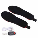Heated Insoles DIY Cuttable Smart Remote Control USB Rechargeable Electric Heating Insoles for Men Women Outdoor Size 41‑45