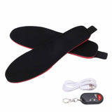 Heated Insoles DIY Cuttable Smart Remote Control USB Rechargeable Electric Heating Insoles for Men Women Outdoor Size 41‑45