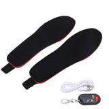 Heated Insoles DIY Cuttable Smart Remote Control USB Rechargeable Electric Heating Insoles for Men Women Outdoor Size 41‑45 - Close-Up Angle