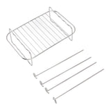 Fryer Rack Stainless Steel Rectangle Double Layer Fryer Accessory for NINJA FOOD 8QT Dual Basket Fryer
