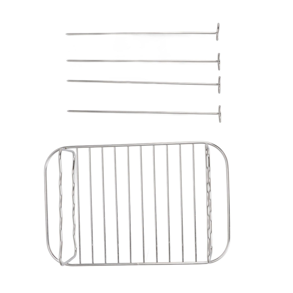 Fryer Rack Stainless Steel Rectangle Double Layer Fryer Accessory for NINJA FOOD 8QT Dual Basket Fryer