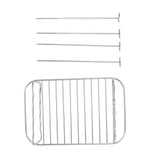 Fryer Rack Stainless Steel Rectangle Double Layer Fryer Accessory for NINJA FOOD 8QT Dual Basket Fryer