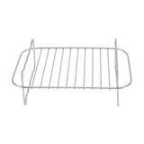 Fryer Rack Stainless Steel Rectangle Double Layer Fryer Accessory for NINJA FOOD 8QT Dual Basket Fryer - Side View