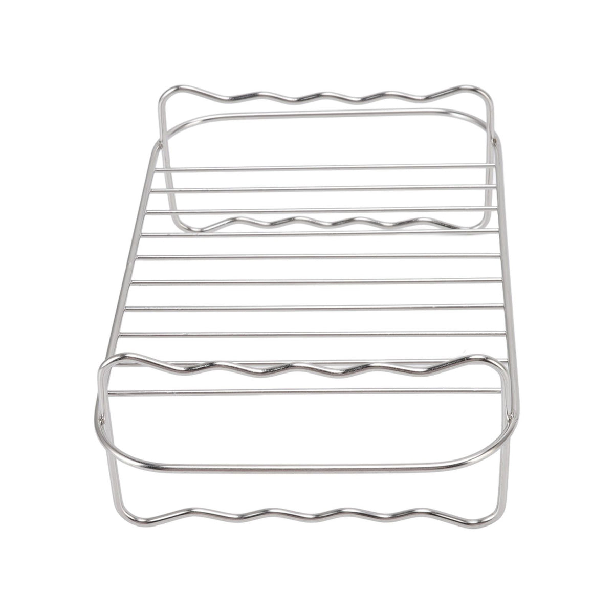 Fryer Rack Stainless Steel Rectangle Double Layer Fryer Accessory for NINJA FOOD 8QT Dual Basket Fryer