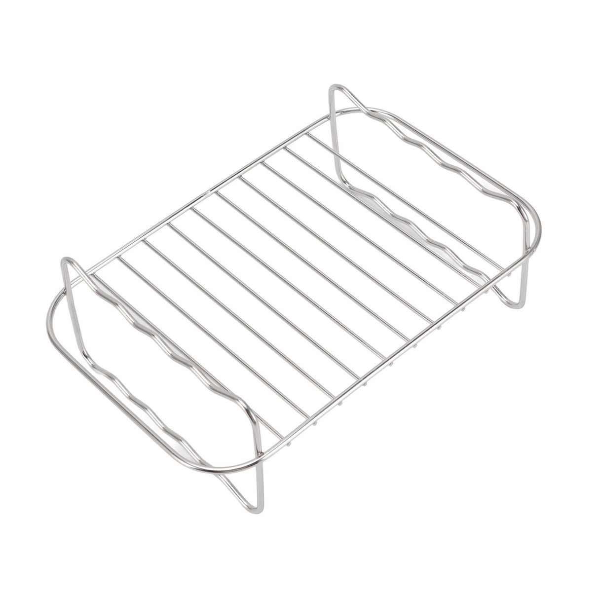 Fryer Rack Stainless Steel Rectangle Double Layer Fryer Accessory for NINJA FOOD 8QT Dual Basket Fryer