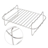 Fryer Rack Stainless Steel Rectangle Double Layer Fryer Accessory for NINJA FOOD 8QT Dual Basket Fryer - Extra Image
