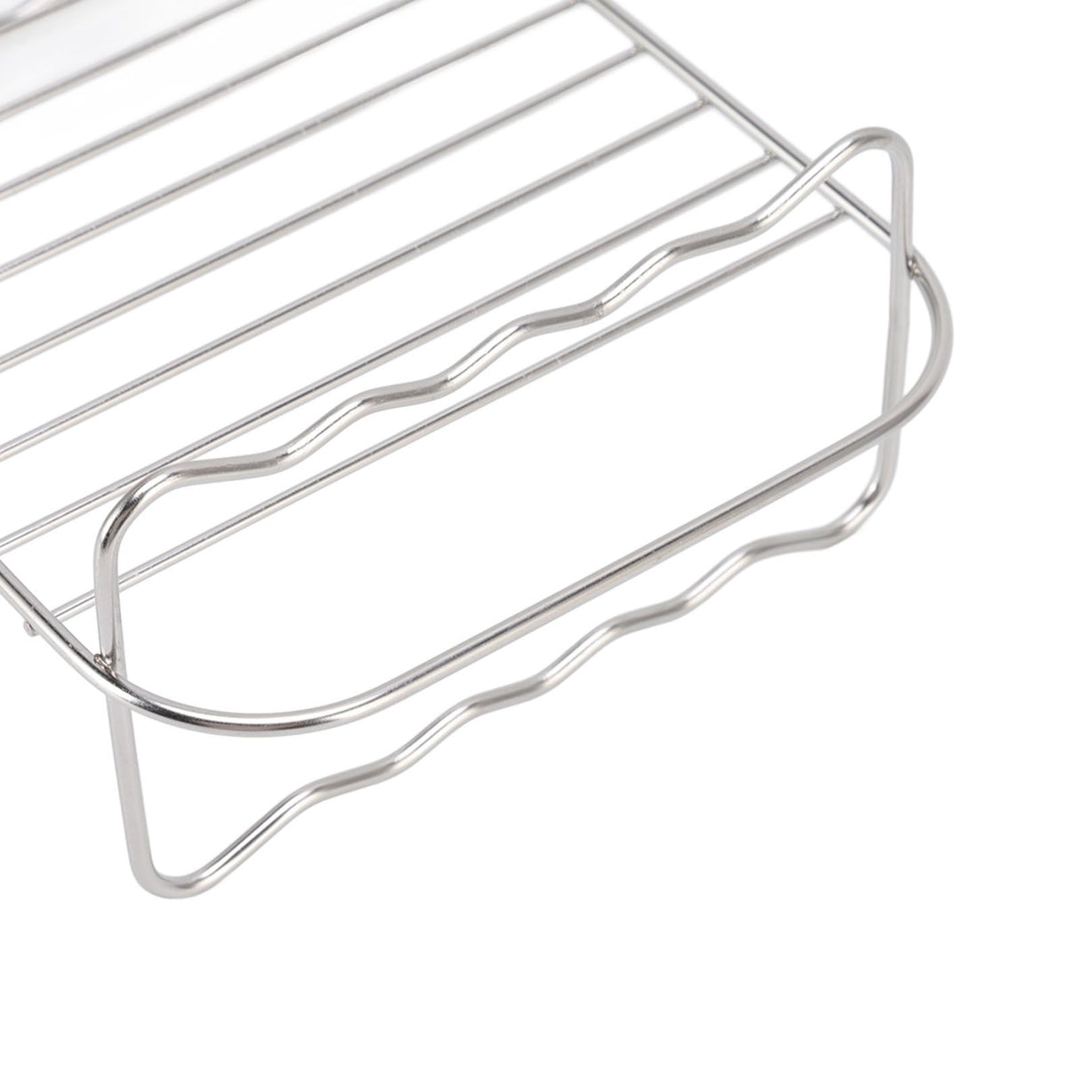 Fryer Rack Stainless Steel Rectangle Double Layer Fryer Accessory for NINJA FOOD 8QT Dual Basket Fryer