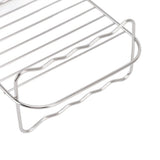 Fryer Rack Stainless Steel Rectangle Double Layer Fryer Accessory for NINJA FOOD 8QT Dual Basket Fryer - Extra Image