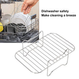 Fryer Rack Grill Dehydrator Rack for Dual Basket for NINJA FOOD 8QT Kitchen Cooking Fryer - Extra Image