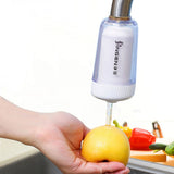 Faucet Water Purifier Home Kitchen Tap Water Filter Sink Faucet Nozzle Purifier Filter Totally 1 Filter Cartridge - 45-Degree Angle