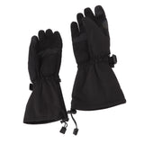 Electric Heated Gloves Battery Powered Heating Thermal Gloves Rechargeable Winter Warm Skiing Gloves for Men Women L - Top-Down View