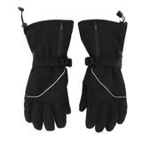 Electric Heated Gloves Battery Powered Heating Thermal Gloves Rechargeable Winter Warm Skiing Gloves for Men Women L