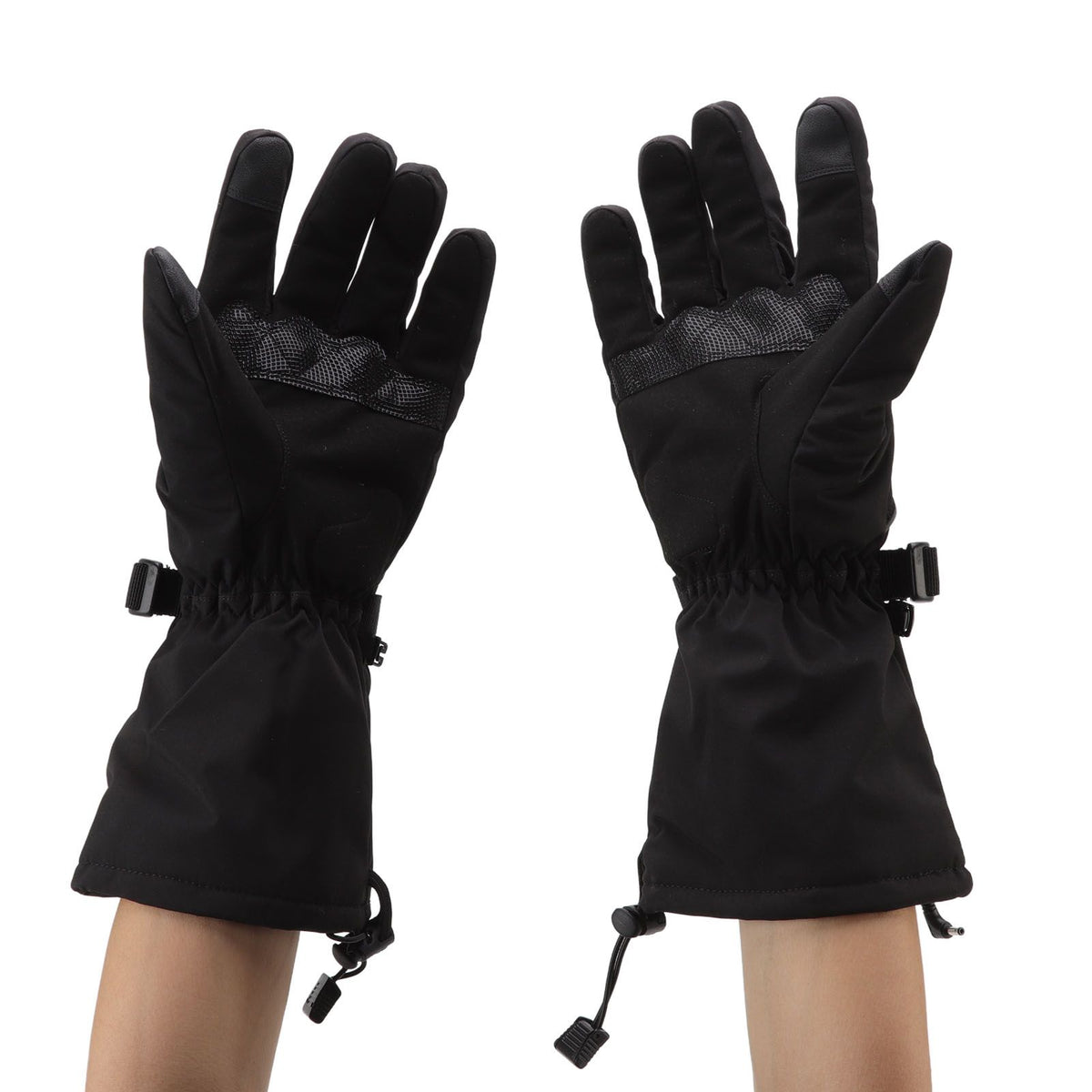 Electric Heated Gloves Battery Powered Heating Thermal Gloves Rechargeable Winter Warm Skiing Gloves for Men Women L