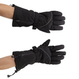 Electric Heated Gloves Battery Powered Heating Thermal Gloves Rechargeable Winter Warm Skiing Gloves for Men Women L