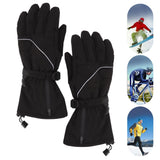 Electric Heated Gloves Battery Powered Heating Thermal Gloves Rechargeable Winter Warm Skiing Gloves for Men Women XL - Extra Image