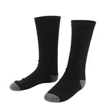 Smart Heating Socks Foot Thermal Electric Heated Stockings Winter Cold Resistant Electric Socks Black - Front View