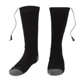 Smart Heating Socks Foot Thermal Electric Heated Stockings Winter Cold Resistant Electric Socks Black