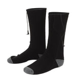 Smart Heating Socks Foot Thermal Electric Heated Stockings Winter Cold Resistant Electric Socks Black