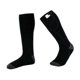 Smart Heating Socks Foot Thermal Electric Heated Stockings Winter Cold Resistant Electric Socks Black