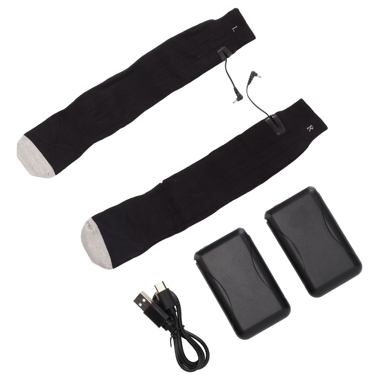 Electric Heated Socks Pure Cotton 3 Modes Adjustment USB Rechargeable Men Women Battery Socks for Winter