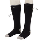 Electric Heated Socks Pure Cotton 3 Modes Adjustment USB Rechargeable Men Women Battery Socks for Winter - Close-Up Angle