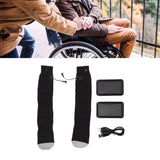 Electric Heated Socks Pure Cotton 3 Modes Adjustment USB Rechargeable Men Women Battery Socks for Winter - Extra Image
