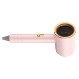 Hair Drier Mute 360 Degree Rotatable Nozzle Fast Drying ABS PP Portable Blow Dryer for Home Salon Rose avec lumière bleue - Side View