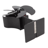 6 Blade Stove Fan Black Self Starting High Temperature Resistant Heat Powered Stove Fan for Home 152mm
