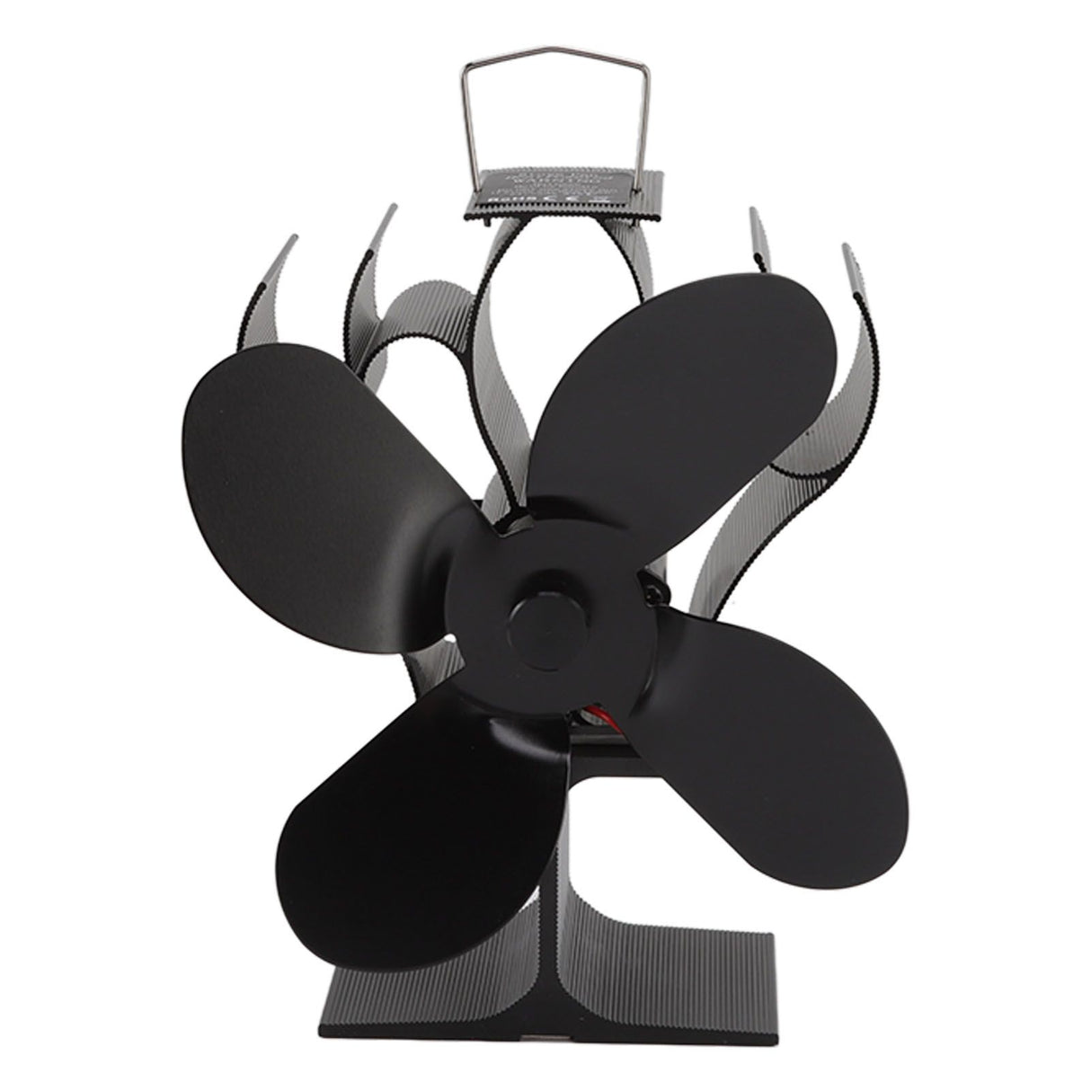 Heat Powered Stove Fan Self Starting Heat Resistant Aluminum Alloy 1400rpm Thermoelectric Fan for Fireplace