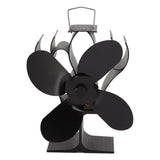 Heat Powered Stove Fan Self Starting Heat Resistant Aluminum Alloy 1400rpm Thermoelectric Fan for Fireplace