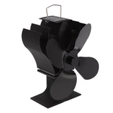 Heat Powered Stove Fan Self Starting Heat Resistant Aluminum Alloy 1400rpm Thermoelectric Fan for Fireplace