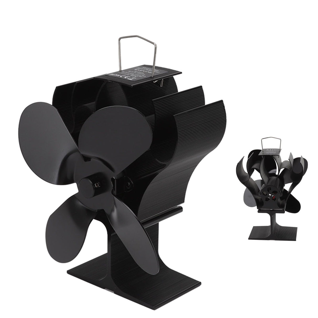 Heat Powered Stove Fan Self Starting Heat Resistant Aluminum Alloy 1400rpm Thermoelectric Fan for Fireplace