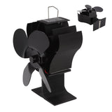 Heat Powered Stove Fan Self Starting Heat Resistant Aluminum Alloy 1400rpm Thermoelectric Fan for Fireplace - Extra Image
