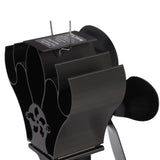 Heat Powered Stove Fan Self Starting Heat Resistant Aluminum Alloy 1400rpm Thermoelectric Fan for Fireplace - Extra Image