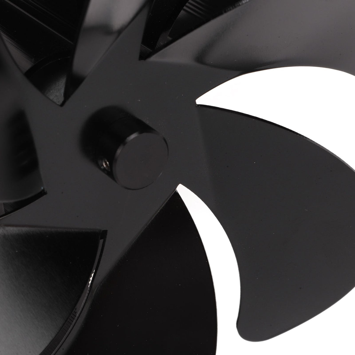 6 Blade Stove Eco Fan Black High Temperature Resistant Self Starting Energy Saving Heat Powered Fan for Home