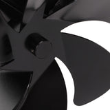 6 Blade Stove Eco Fan Black High Temperature Resistant Self Starting Energy Saving Heat Powered Fan for Home - Extra Image